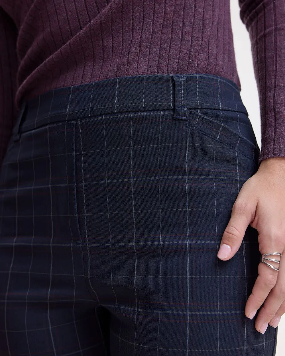 Straight-Leg High-Rise Plaid Pants - The Iconic (R) - Tall sold by Reitmans product image thumbnail 4