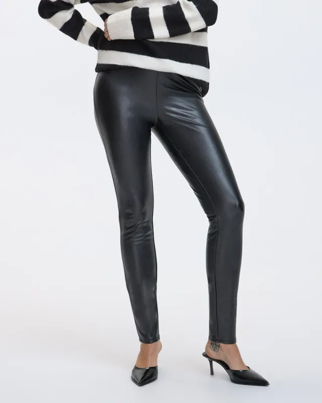 Faux Leather Legging - Tall sold by Reitmans