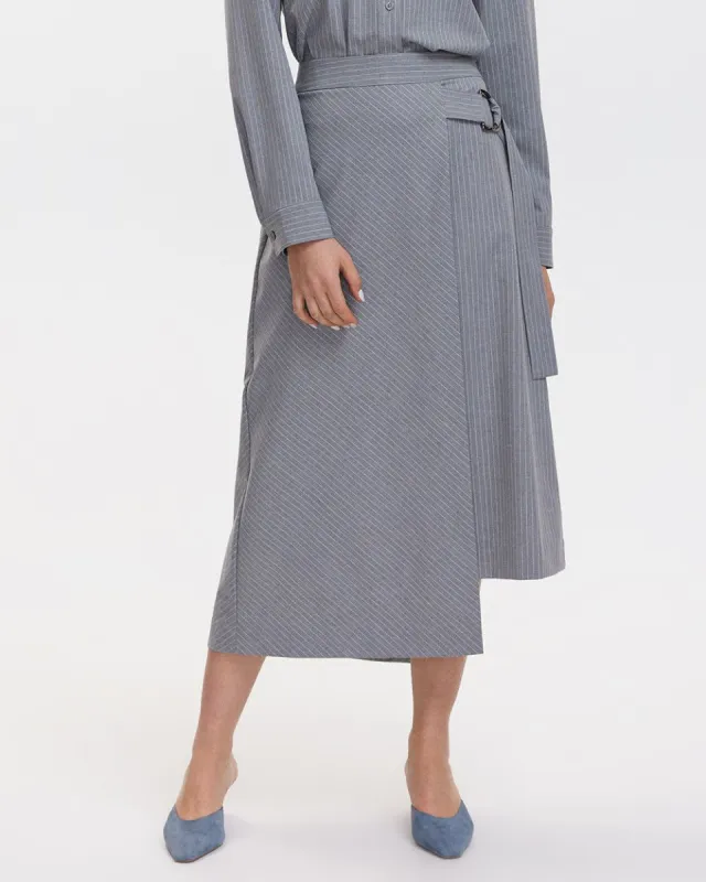 Asymmetrical Wrap Skirt sold by Reitmans