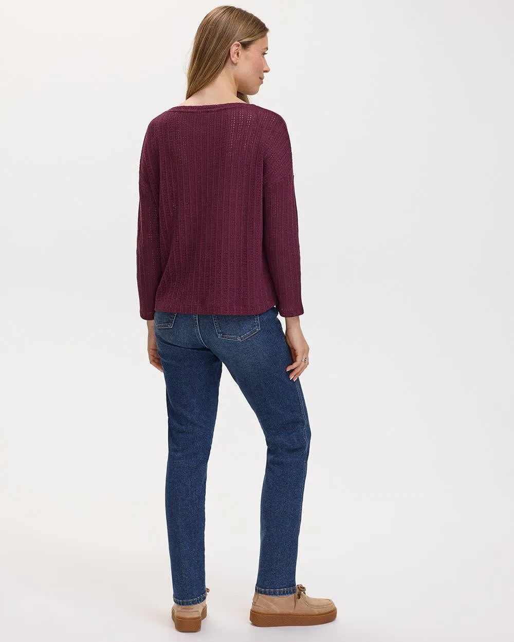 Bracelet-Sleeve Boat-Neck Top sold by Reitmans product image thumbnail 2