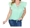 ANDREE BY UNIT - Gauze Keyhole Neckline Blouse sold by Reitmans