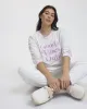 Long-Sleeve Crew-Neck French Terry Sweater - Mary Berg x Reitmans sold by Reitmans