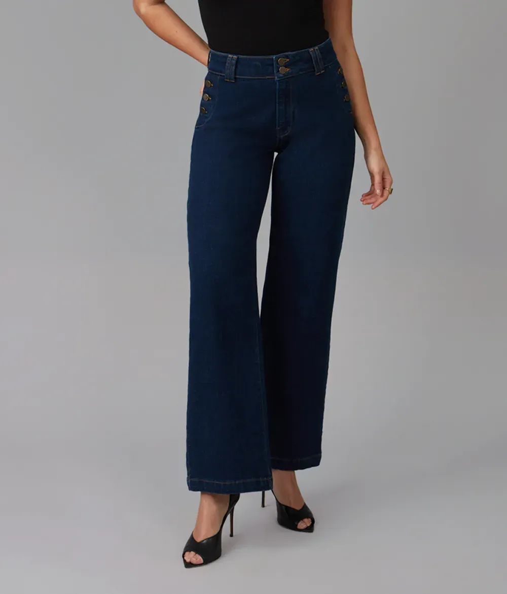 Lola Jeans COLETTE-DRB High Rise Wide Leg Jeans sold by Reitmans product image thumbnail 4