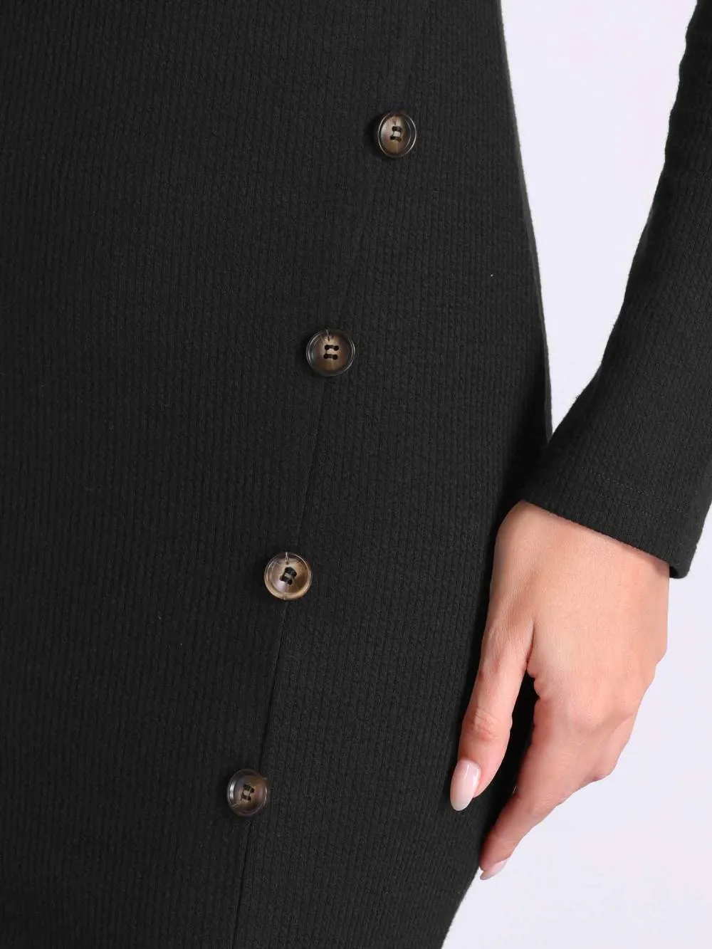 Allegra K - Button Decor Sweater Sheath Dress sold by Reitmans product image thumbnail 5