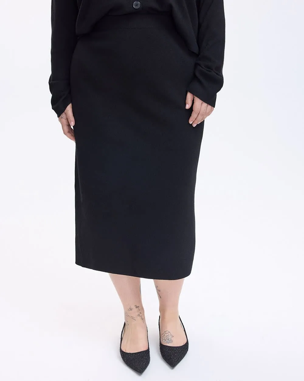 Fitted Knit Midi Skirt sold by Reitmans