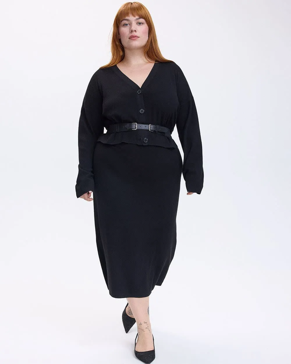 Fitted Knit Midi Skirt sold by Reitmans product image thumbnail 4