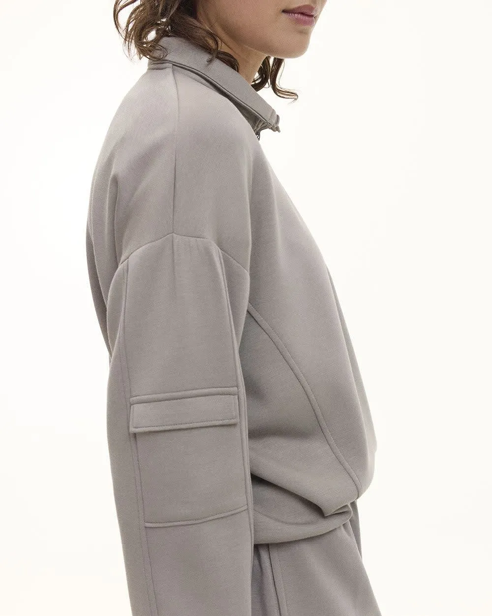 Long-Sleeve Half-Zip Mock-Neck Pullover - Hyba sold by Reitmans product image thumbnail 5