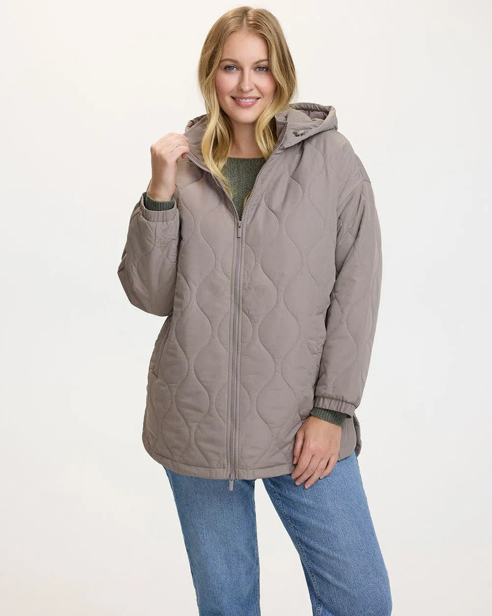 Quilted Jacket with Removable Hood sold by Reitmans product image thumbnail 3