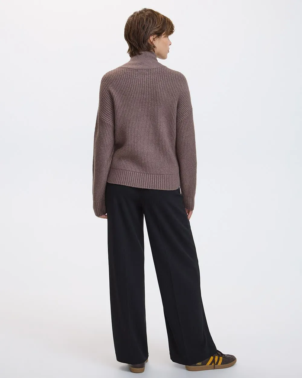 Long-Sleeve PlushSoft Half-Zip Mock-Neck Pullover sold by Reitmans product image thumbnail 2