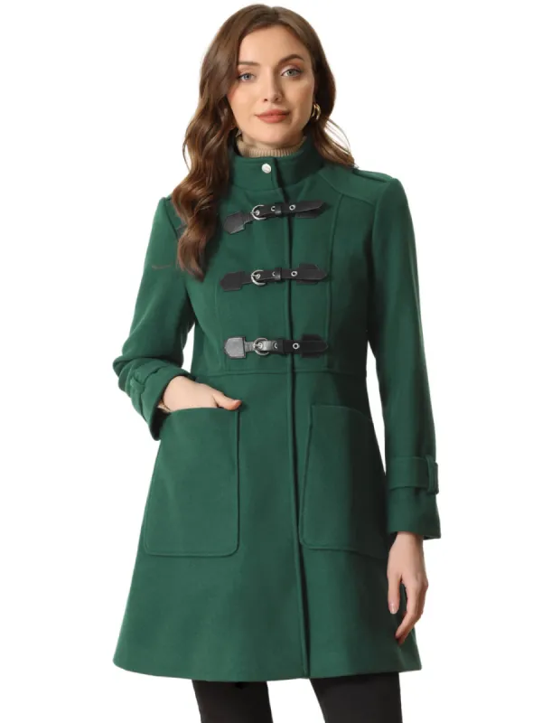 Allegra K - Stand Collar Long Winter Outwear Coats sold by Reitmans