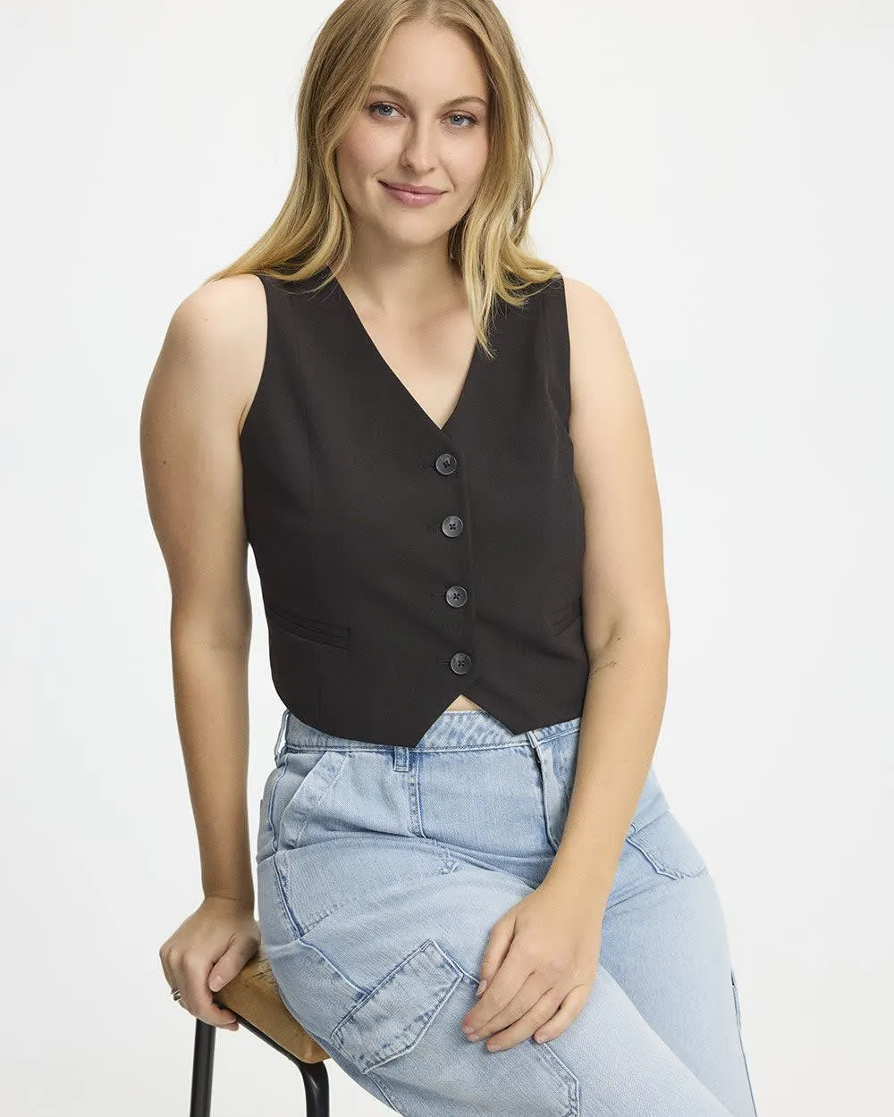 Sleeveless Blazer - The Timeless sold by Reitmans product image thumbnail 3