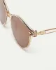 Round Sunglasses with Brown Lenses sold by Reitmans