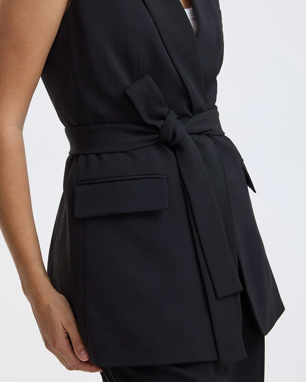 Sleeveless Belted Vest sold by Reitmans product image thumbnail 4