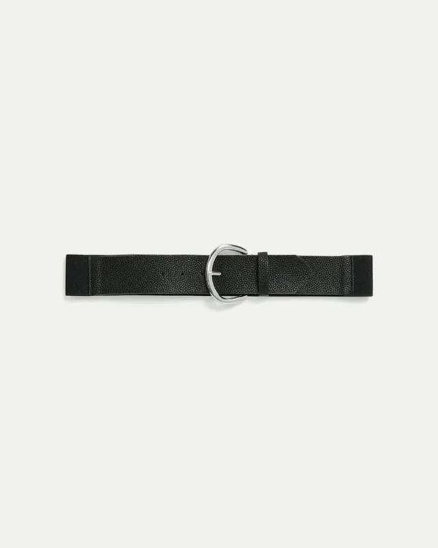 Pebbled Faux Leather Elastic Belt sold by Reitmans