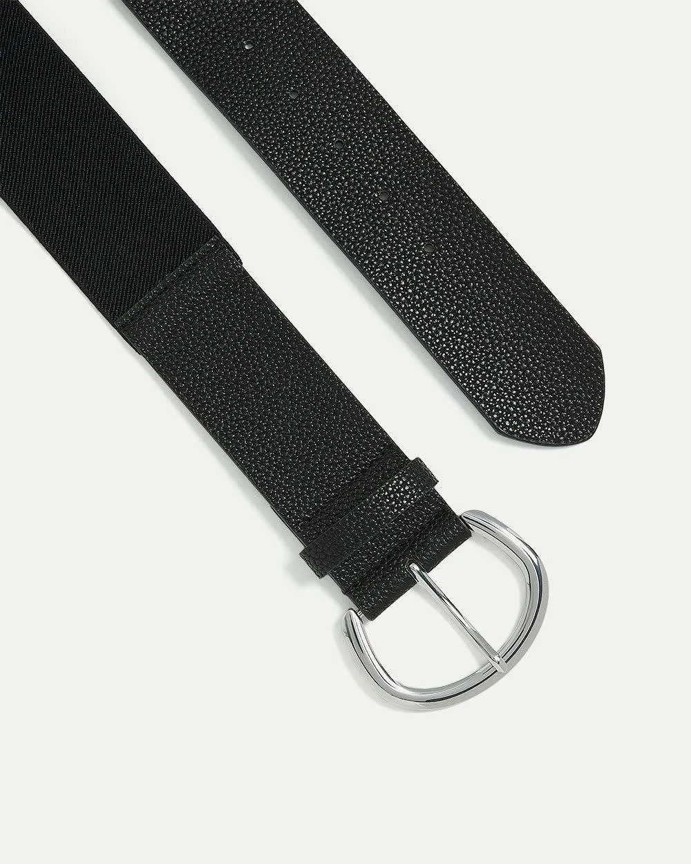 Pebbled Faux Leather Elastic Belt sold by Reitmans product image thumbnail 3