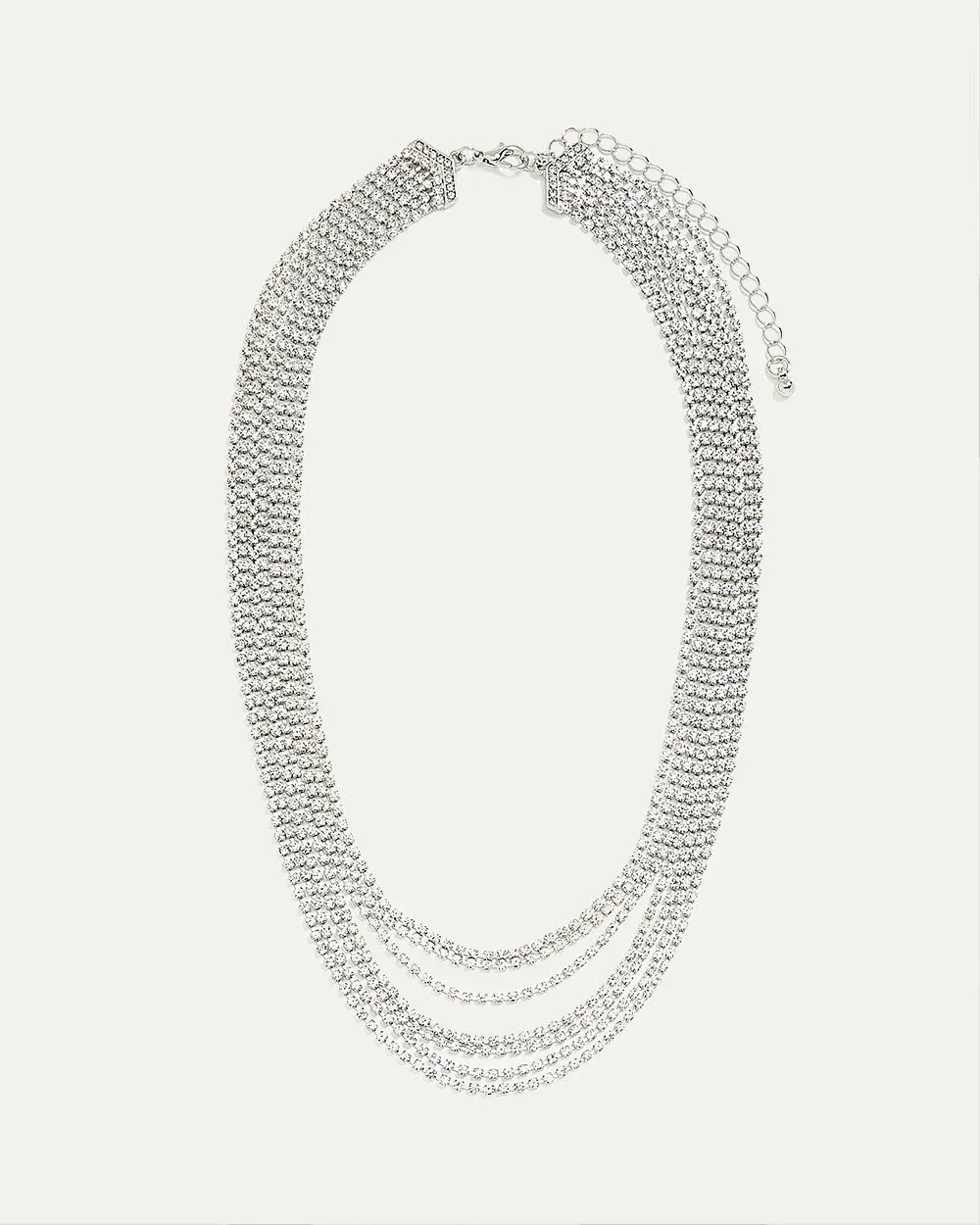 Multi-Strand Necklace with Crystal Chains sold by Reitmans product image thumbnail 4