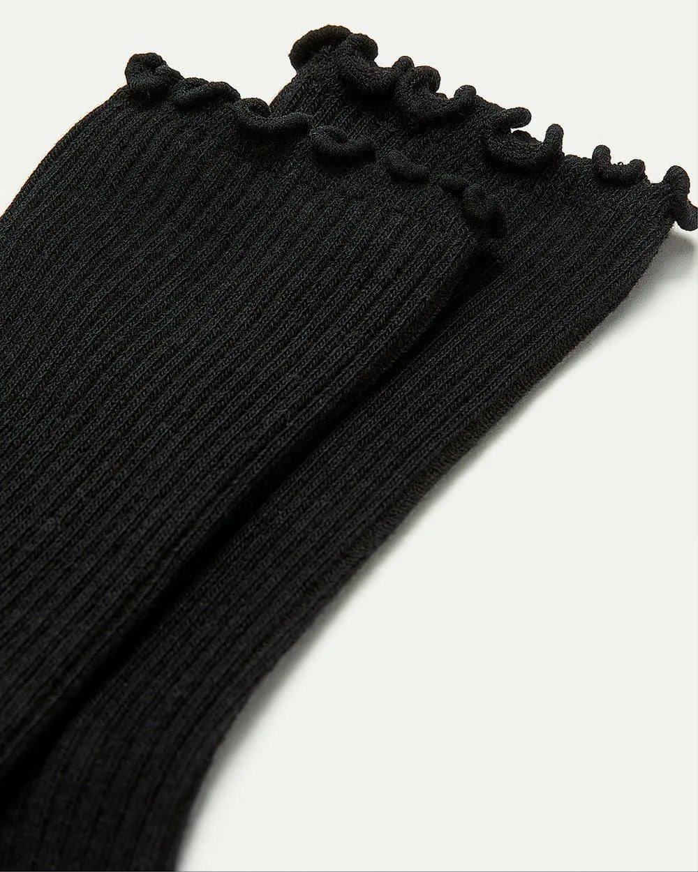 Textured-Knit Crew Socks with Ruffled Hems sold by Reitmans product image thumbnail 3