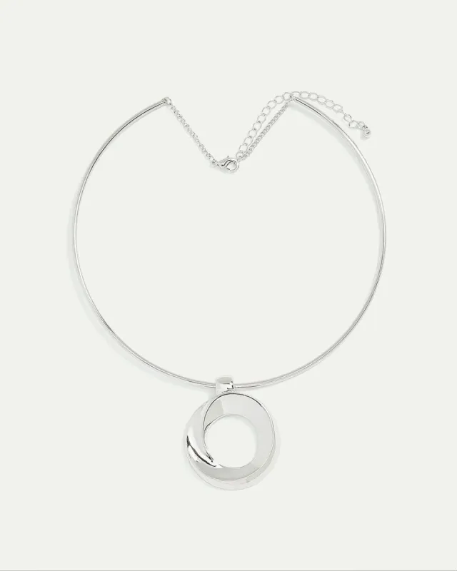 Cuff Necklace with Circular Pendant sold by Reitmans
