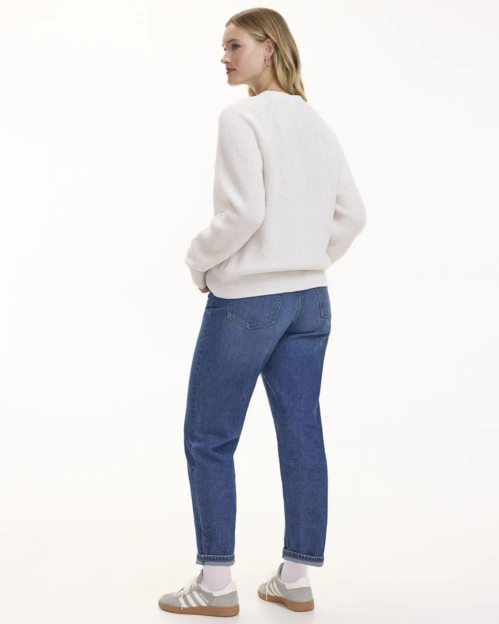 Long-Sleeve V-Neck Buttoned-Down Cardigan sold by Reitmans product image thumbnail 2