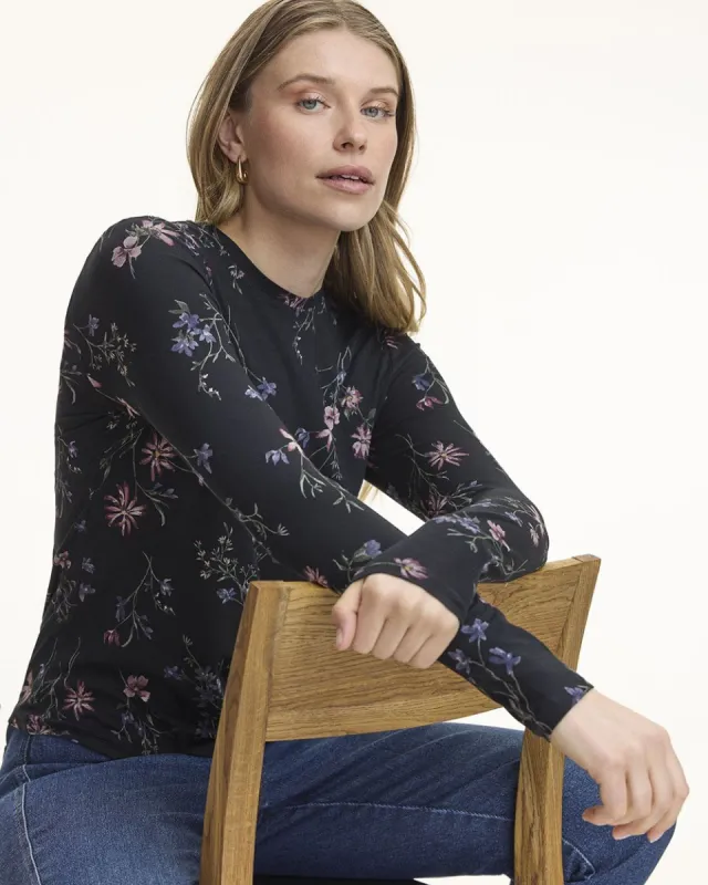 Long-Sleeve Crew-Neck Tee - R Essentials sold by Reitmans