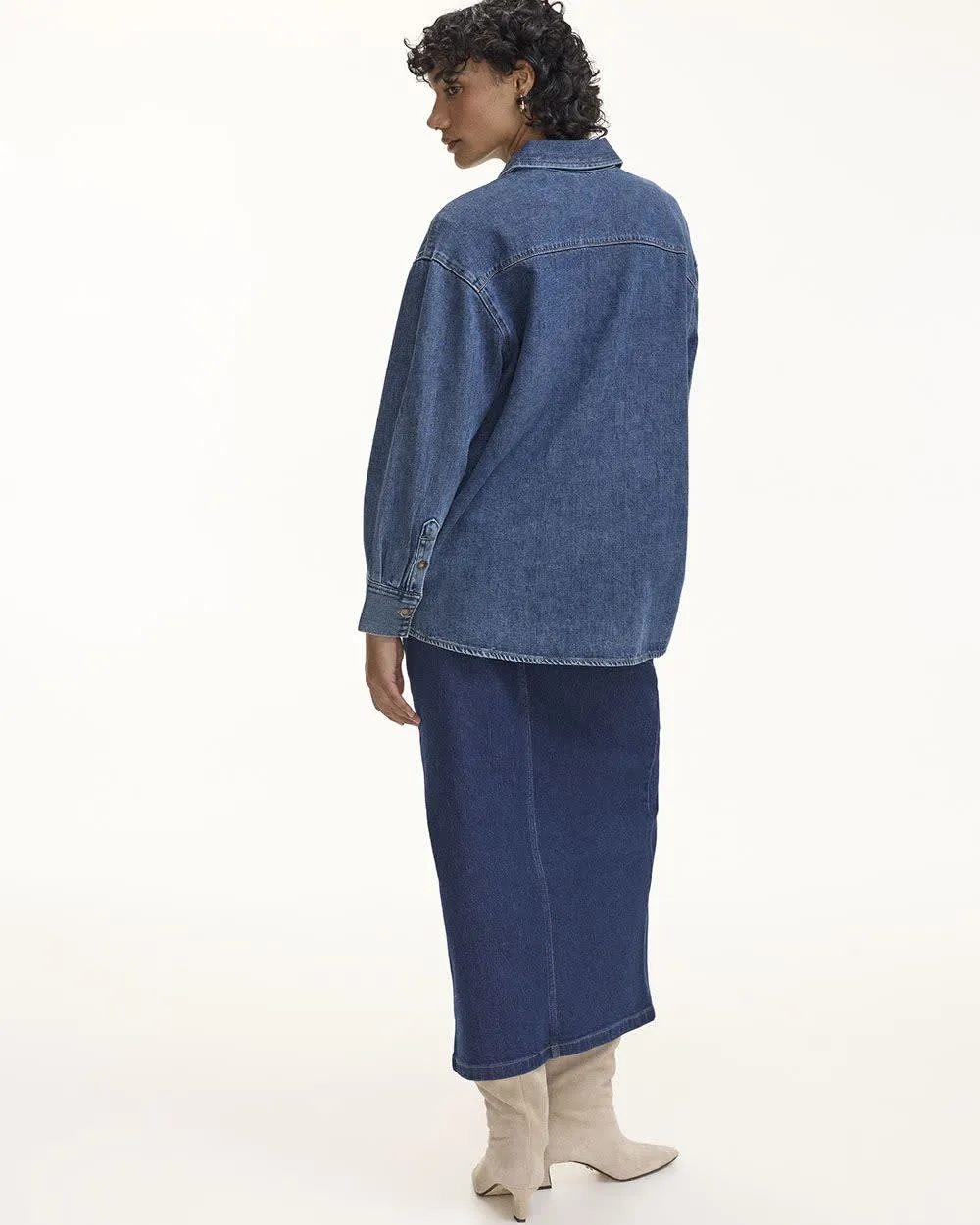 Denim Overshirt sold by Reitmans product image thumbnail 2