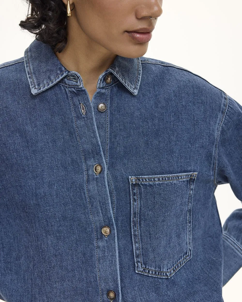 Denim Overshirt sold by Reitmans product image thumbnail 5