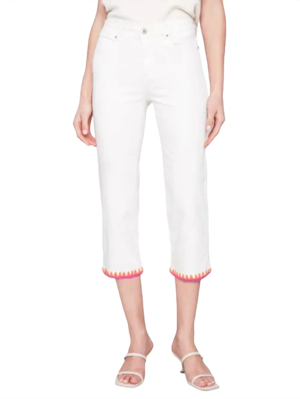 CHARLIE B - Embroidered Stitch Hem Straight Leg Jean sold by Reitmans product image thumbnail 4
