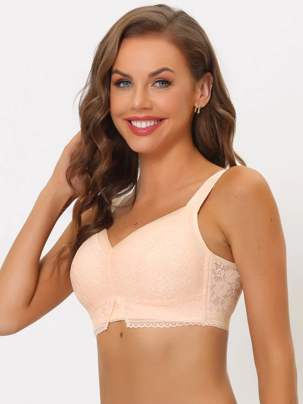 Allegra K - U Back Wireless Lace Bras Pack, Light Beige sold by Reitmans product image thumbnail 4