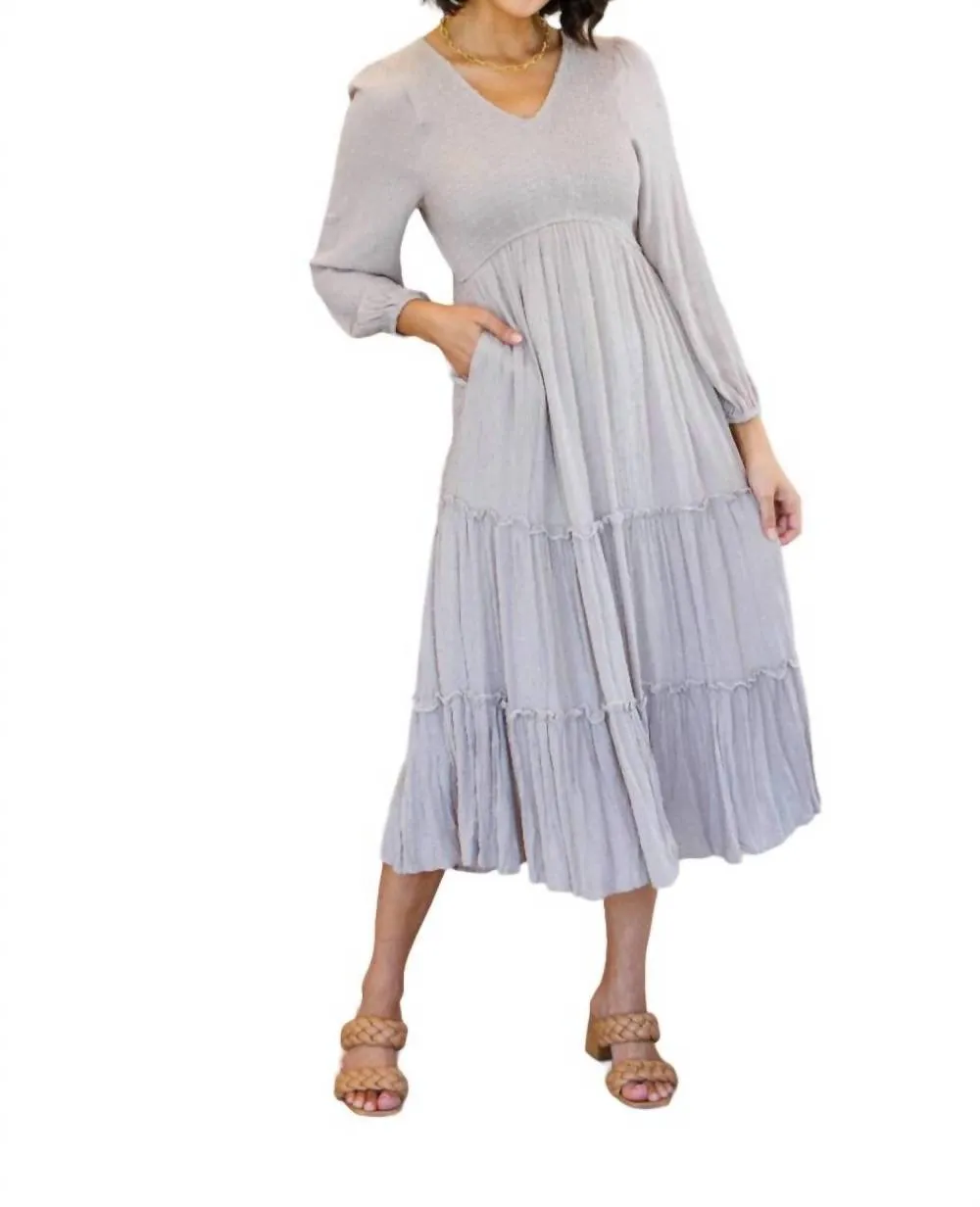 Hayden LA - Easy Come, Easy Go Tiered Midi Dress sold by Reitmans