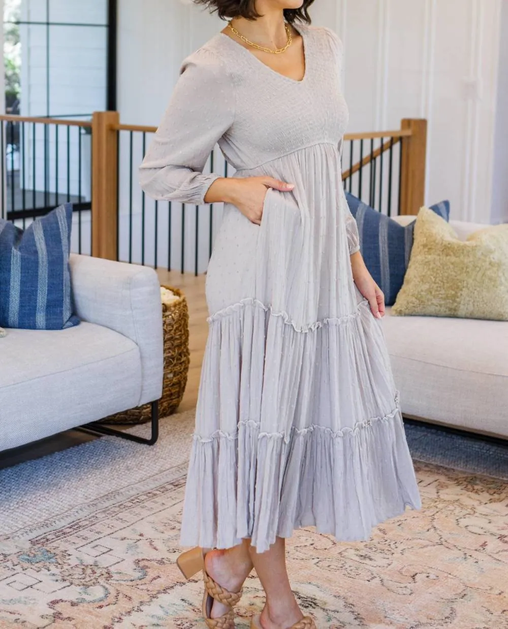 Hayden LA - Easy Come, Easy Go Tiered Midi Dress sold by Reitmans product image thumbnail 2