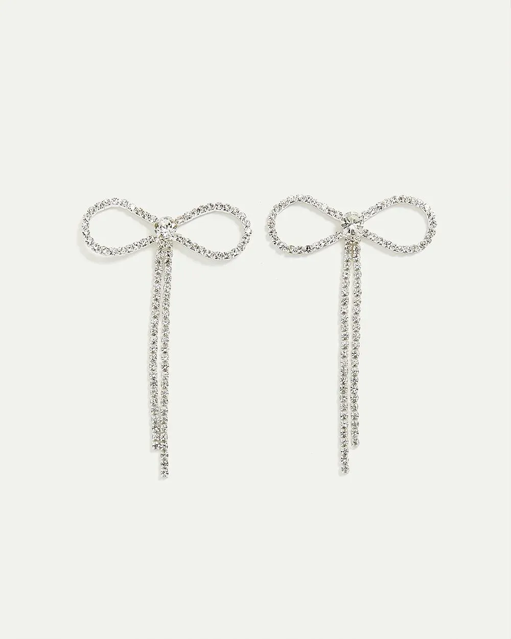 Bow Earrings with Rhinestones sold by Reitmans product image thumbnail 4