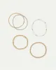 Elastic Bracelets with Clear Beads and Stones - Set of 4 sold by Reitmans