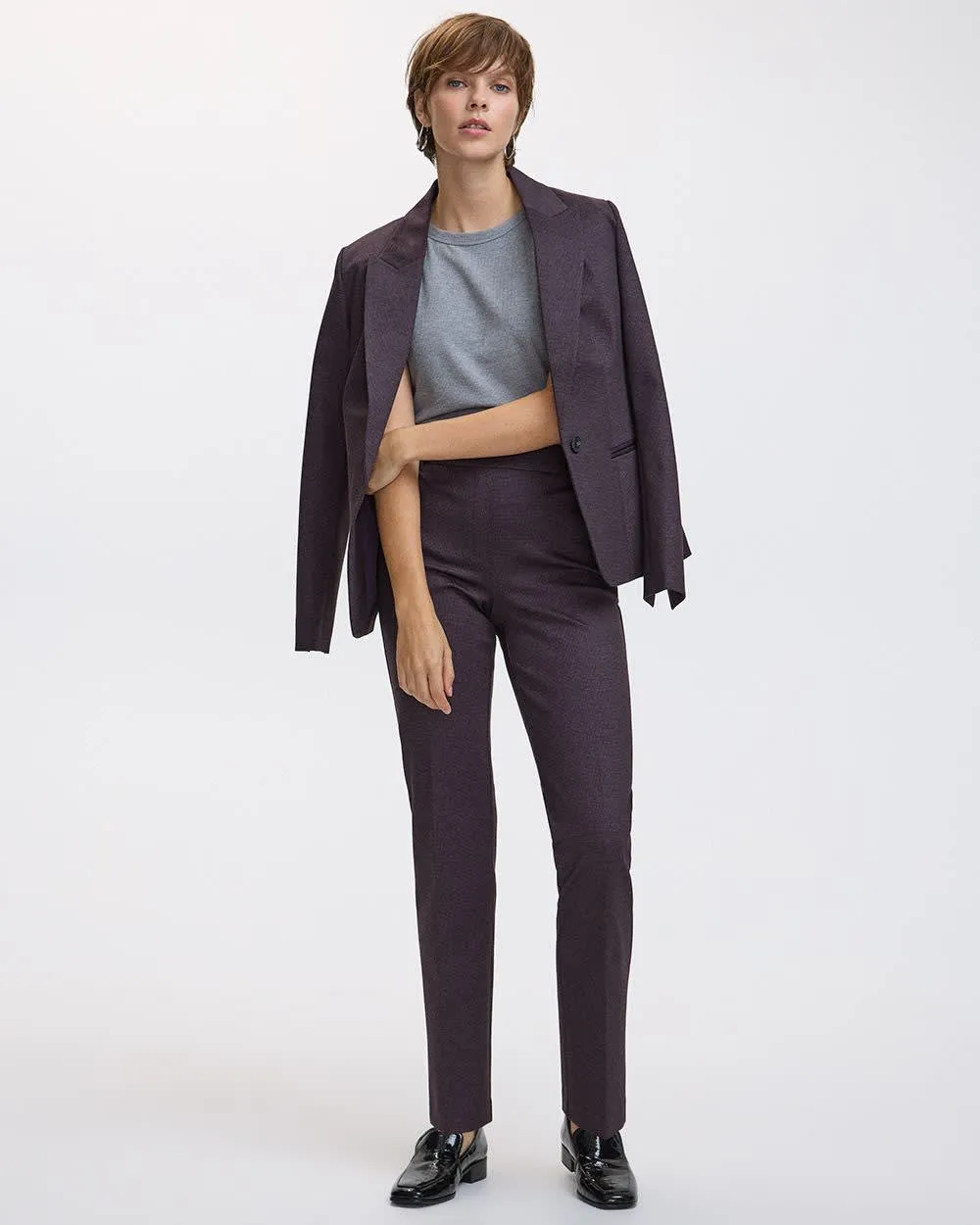 Straight-Leg High-Rise Pants - The Modern Stretch (R) sold by Reitmans