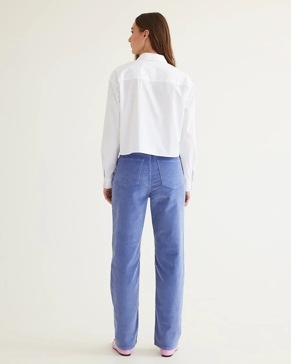 Straight-Leg High-Rise Corduroy Pants sold by Reitmans product image thumbnail 2