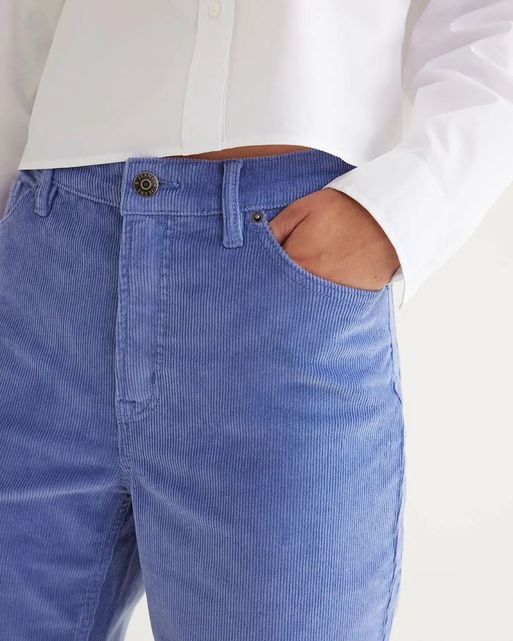 Straight-Leg High-Rise Corduroy Pants sold by Reitmans product image thumbnail 3