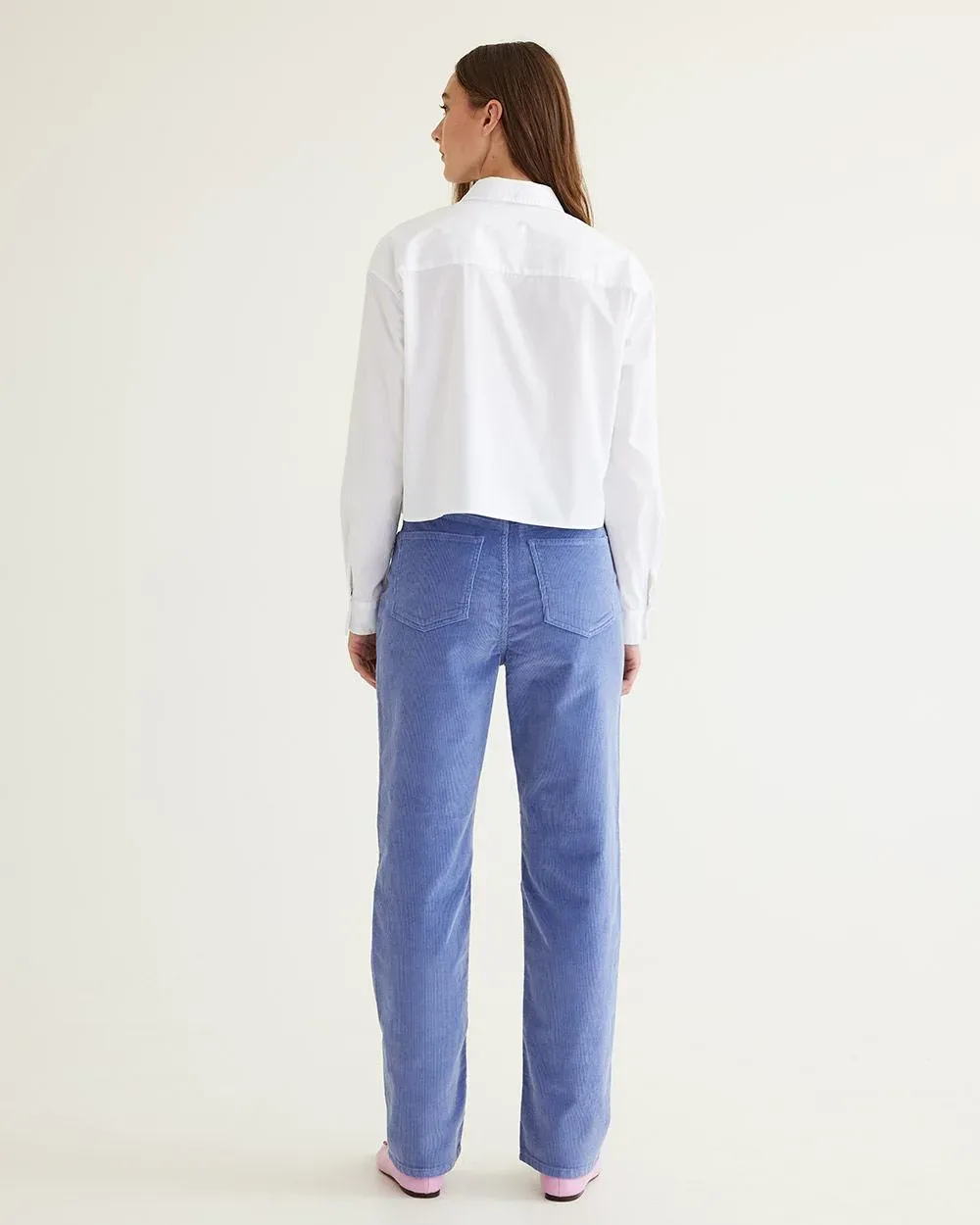 Straight-Leg High-Rise Corduroy Pants sold by Reitmans product image thumbnail 5