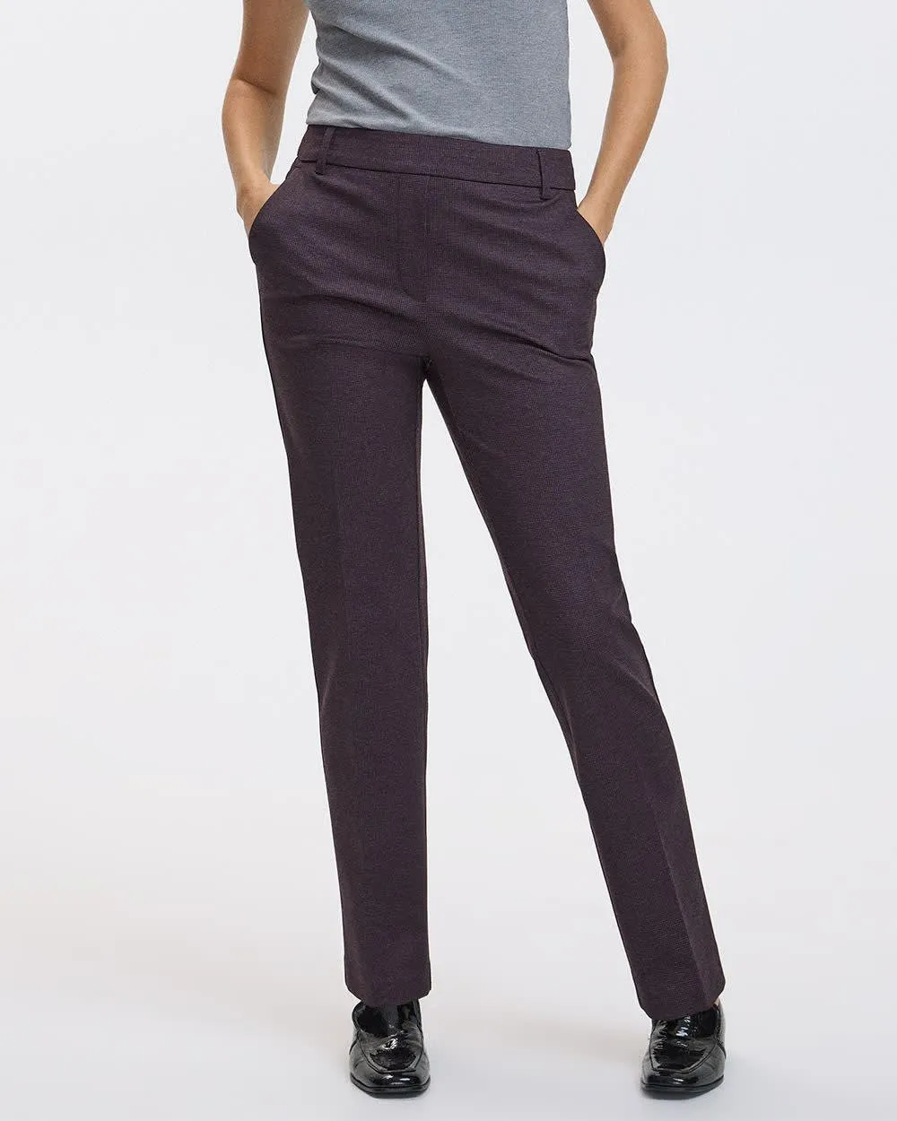 Straight-Leg High-Rise Pants - The Modern Stretch (R) - Petite sold by Reitmans