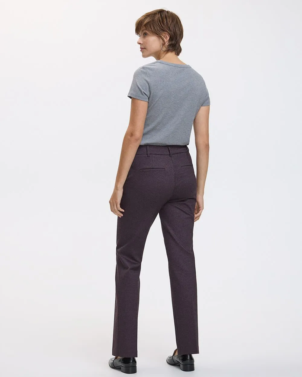 Straight-Leg High-Rise Pants - The Modern Stretch (R) - Petite sold by Reitmans product image thumbnail 2