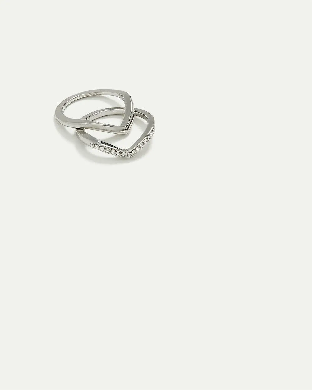 Angled Rings - Set of 2 sold by Reitmans