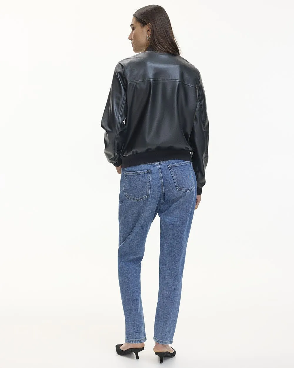 Faux Leather Bomber Jacket sold by Reitmans product image thumbnail 2