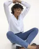 Long-Sleeve Buttoned-Down Textured Blouse with Chest Pocket sold by Reitmans