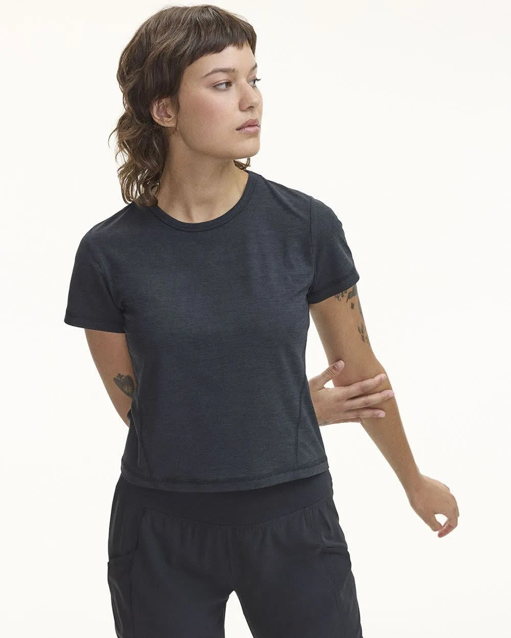 Short-Sleeve Crew-Neck Tee - Dry Lux Hyba sold by Reitmans product image thumbnail 3