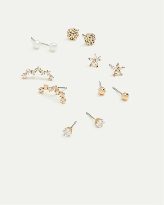 Stud Earrings - 6 Pairs sold by Reitmans