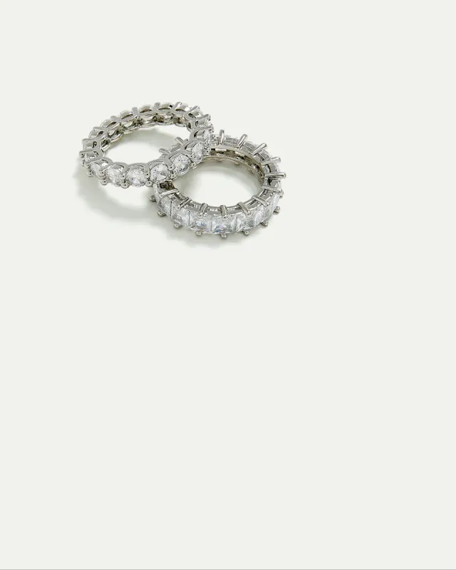 Rings with Rhinestones - Set of 2 sold by Reitmans