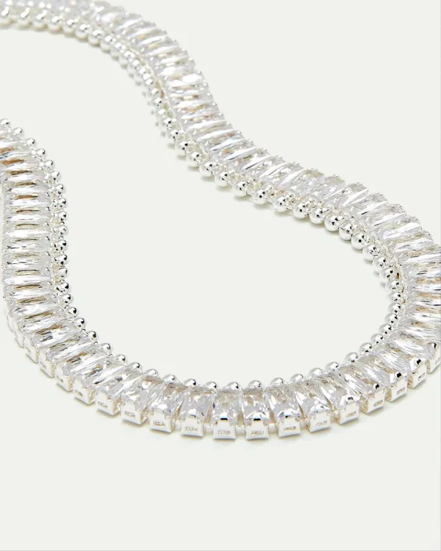 Short Necklace with Baguette Rhinestones sold by Reitmans