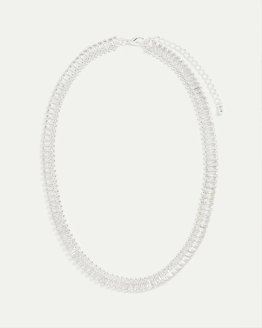 Short Necklace with Baguette Rhinestones sold by Reitmans product image thumbnail 2