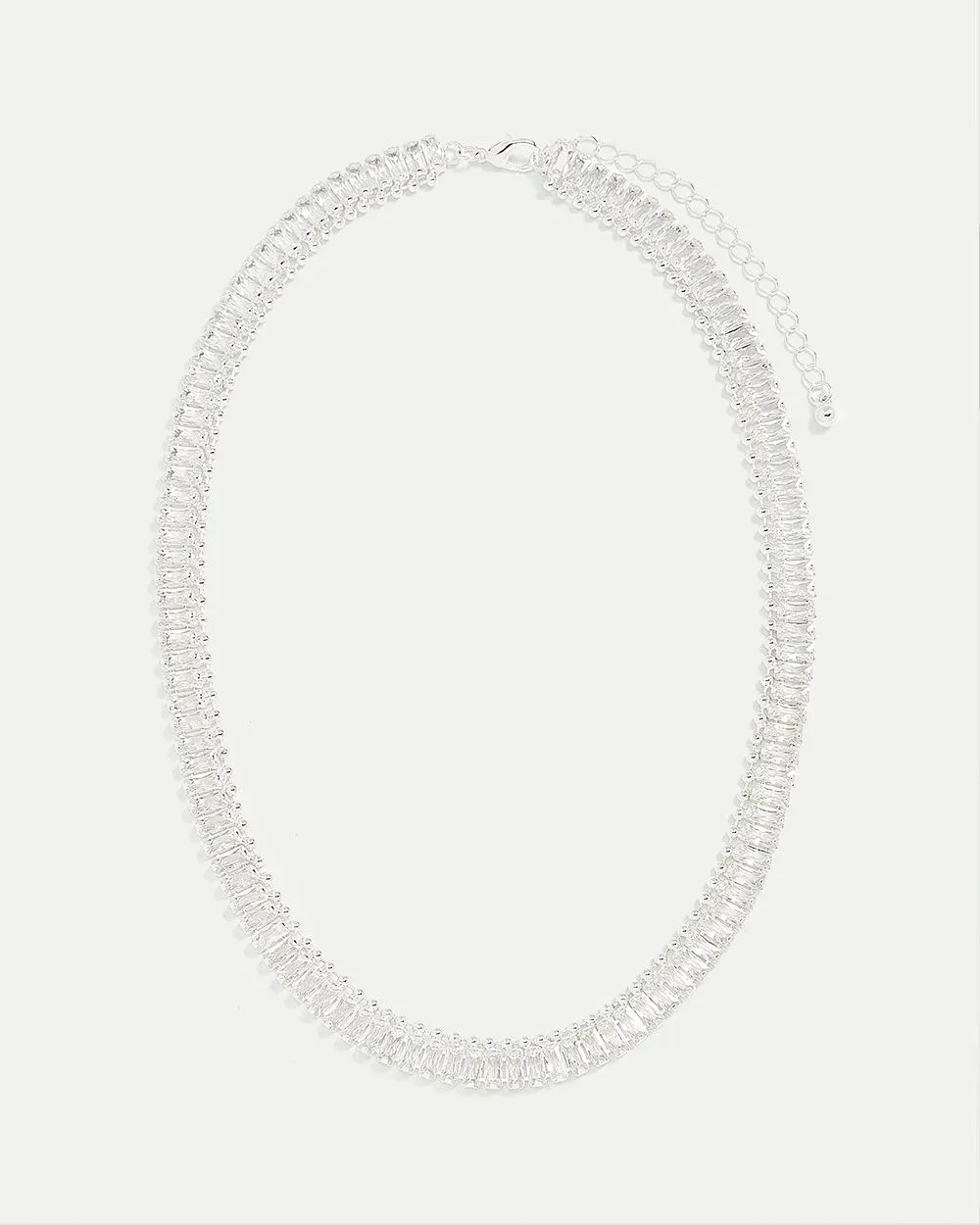 Short Necklace with Baguette Rhinestones sold by Reitmans product image thumbnail 4