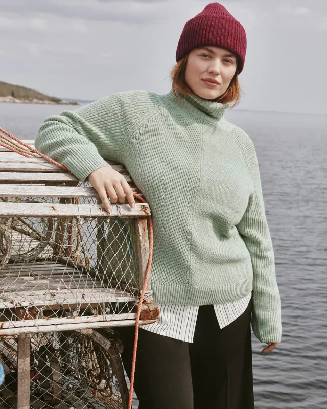 Long-Sleeve Turtle-Neck Herringbone Sweater sold by Reitmans