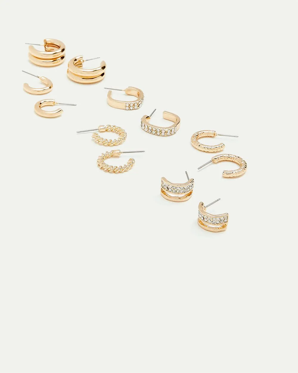 Small Hoops - 6 Pairs sold by Reitmans