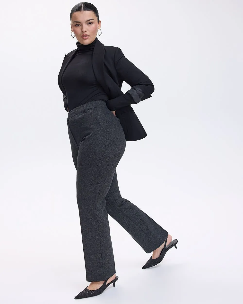 Straight-Leg High-Rise Pants - The Modern Stretch (R) sold by Reitmans product image thumbnail 4